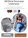 DWGVVX 6 Pack Womens Underwear Seamless Sexy Full Coverage Panties Briefs No Show Fall Clothes Lingerie Gift For Womens