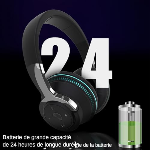 Casque sans fil avec éclairage RGB, cadeau idéal pour collègues - 4