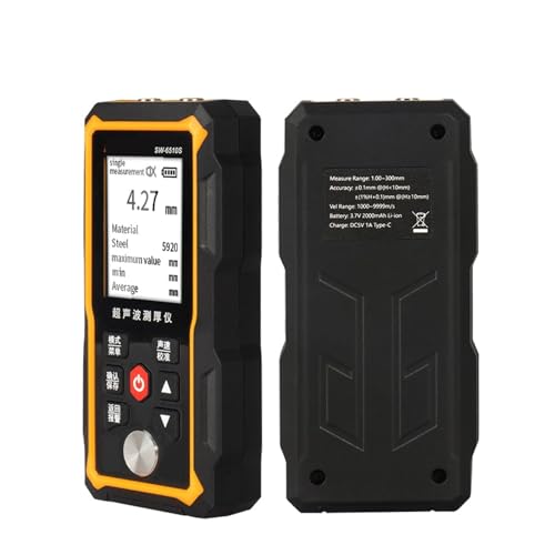 Paint Thickness Tester, Ultrasonic Thickness Gauge SW-6510S Plastic s Ceramics Metal Steel Plate Stainless Steel Pipe Wall Thickness Tester miniatura 1