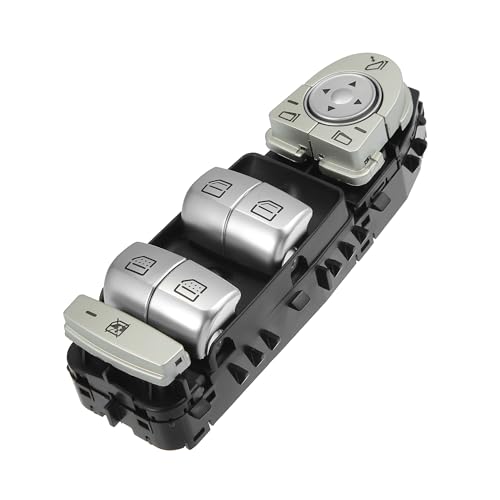 Interrupteur lève-vitre Mercedes A2229052004 finition noire pour habitacle de prestige W222