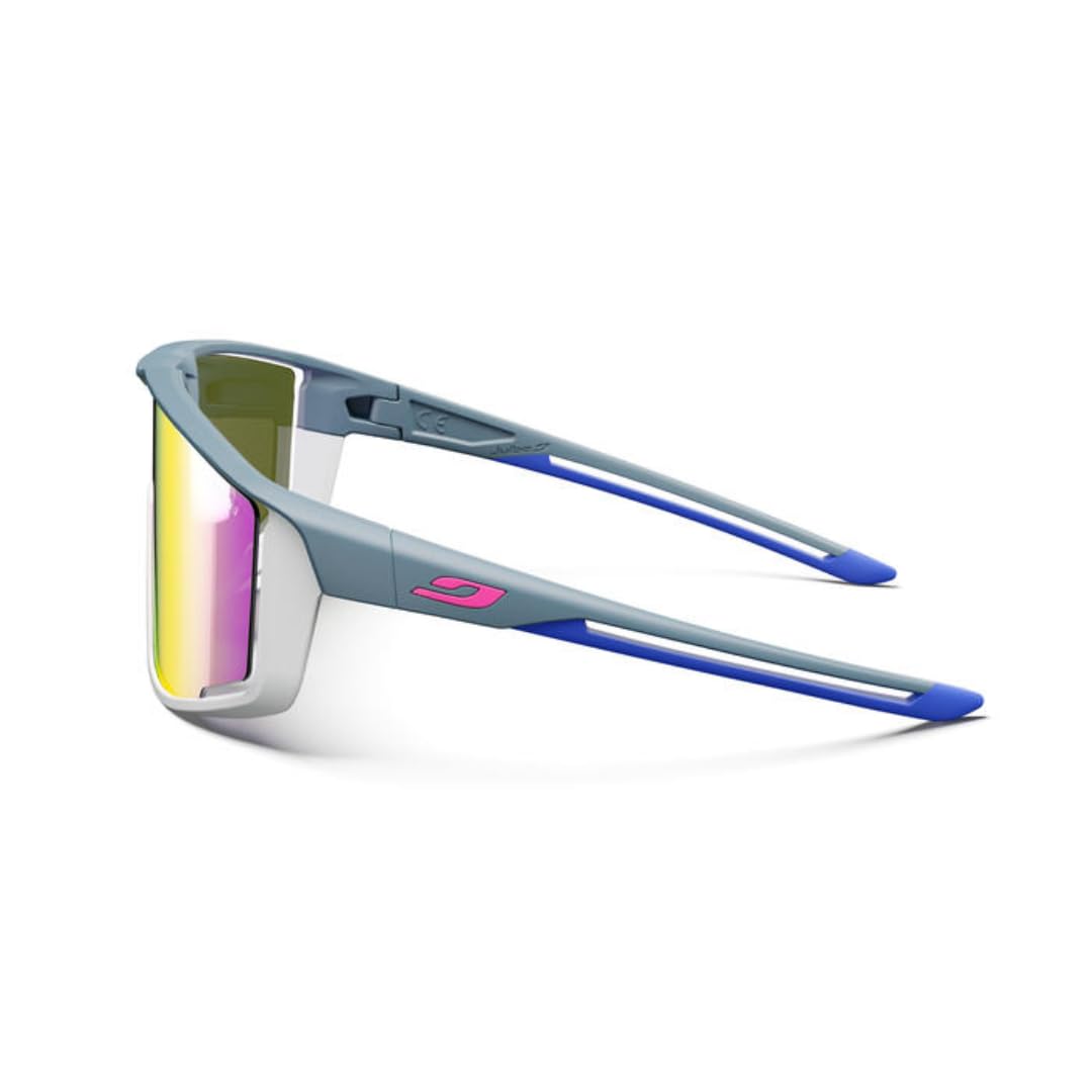 Julbo Sunglasses - DRIVE - Men - Translucent Grey/Brown/Dark Blue - Polarized Category 3, Dark Grey / Light Grey / Blue Category 3 - Image 3