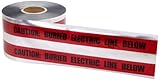 Mutual 17774 Polyethylene Underground Electric Line Detectable Marking Tape, 1000' Length x 6
