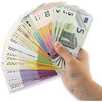 Pack 175 Hojas de Dinero de Juguete para Juego de Tienda - Todos