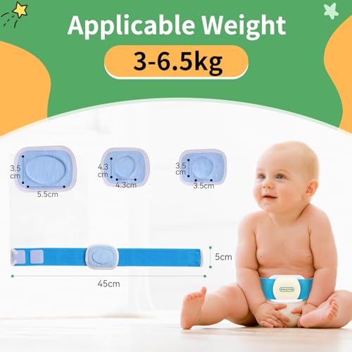 Faja para hernia umbilical para bebé ajustable y transpirable miniatura 6
