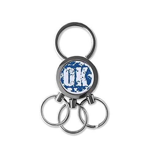 Porte-clés voiture avec motif symbole bleu paix pour vos trajets quotidiens