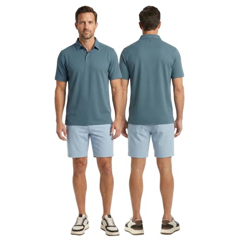 Image of Cole Haan Zero Grand Men's Shorts - Modern Flat-Front Design with 4-Way Stretch, Stain-Resistant Twill & Adaptive Waistband