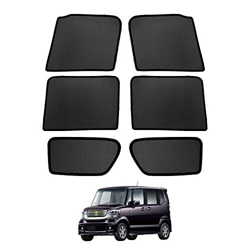 CARTIST ホンダ N-BOX JF1/2型 メッシュカーテン 2011-2017 遮光カーテン カーシェード UVカット 遮光 断熱 説明書付き 安定性 取り付け簡単 インテリア 日よけ 車種専用 アクセサリー 4枚