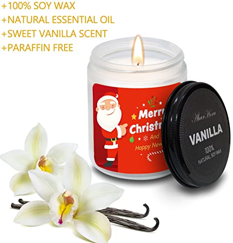 Aharhora Christmas Gifts Jar Candles, Funny Gift Candle For Women, Warm Gift Vanilla Scented Candles, Soy Wax Candles Unique Candles Gifts For Women Men Coworkers Family Friend #TOP3