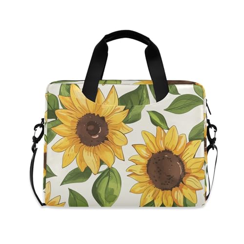 Maletín para portátil ALAZA con diseño retro de girasol 13 a 15.6 pulg miniatura 1