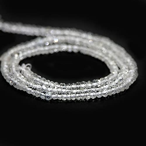 Pierre blanche 2,5mm facettée pour créer vos bijoux bohèmes et élégants