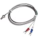 E Type M6 Bolt Head Probe Thermocouple Temperature Sensor with 2M Cable for Industrial Controller 1Pcs(Cable Length 5m)