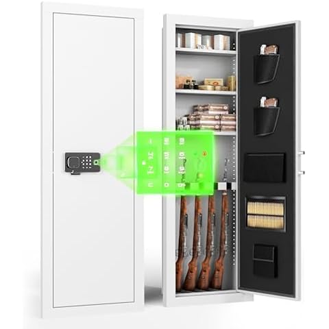 Greenvelly Wall Gun Safe with Fingerprint Cover