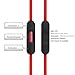 Original Replacement Cable/Wire for Beats by Dre Headphones Solo/Studio/Pro/Detox/Wireless-Red +Original OEM Replacement Leather Pouch Bag for Dr.Dre Monster-Red