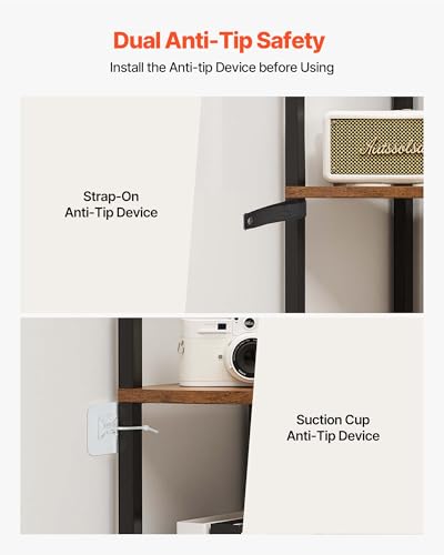 Image of VEVOR 5 Tier Corner Shelf with LED Light, 64 inch Tall Corner Bookshelf with Storage Shelves for Collectibles, Display Shelf with Multi-Color Lights Controlled Via RC /APP for Bedroom, Living Room, Office