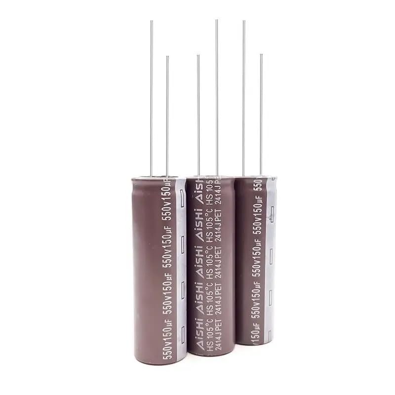 (5pcs) 550v150uf 18 * 60 direct insertion electrolytic capacitor 150UF550V capacitores Capacitance Meters