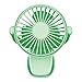 Mini ventilateur 500 mAh rechargeable personnel d'été créatif avec porte-clés portable silencieux pour voyage, marche, randonnée - Rechargeable (vert #0, taille unique)