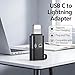 CharLok USB C Adapter for Lightning Port Devices for DJI Mic Mini, Fast Charging, for iPhone 8-14,Smartphone/PC/Mac ConnectorWireless Microphone Receiver Audio Accessories (2Pack)