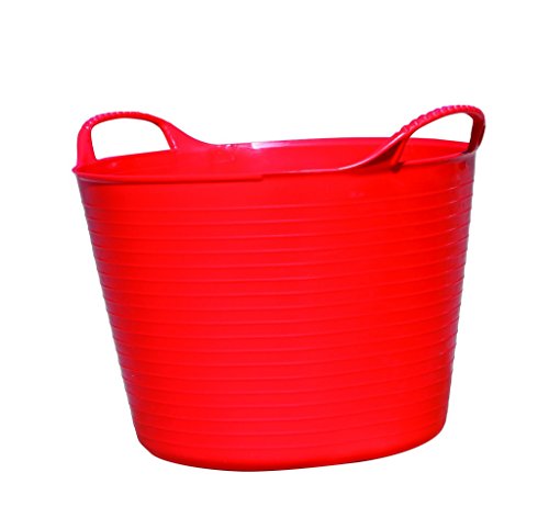 Red Gorilla Small Flexible Plastic Tub, Toy Storage, Laundry, Gardening & More, 14 Liter/3.7 Gallons, Red