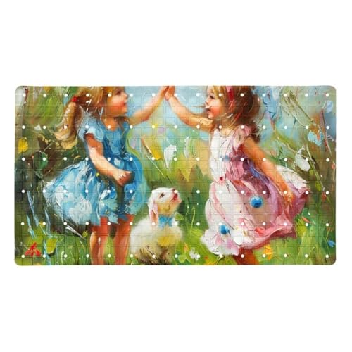 Tapis de bain antidérapant à séchage rapide et extra long avec ventouses - 2