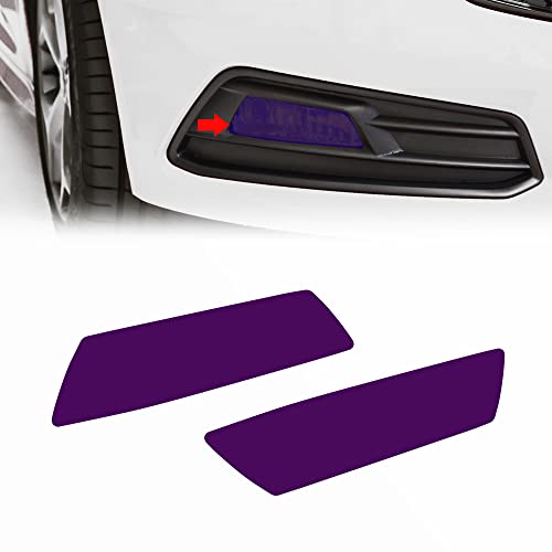 ReplaceMyParts Custom Fit Precut Fog Light Vinyl Overlay Cover Tint Kit Compatible with Ford Focus ST 2015-2021 Foglight (A Set of 2), Purple