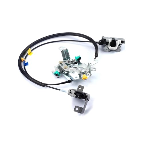 Image of HiSport Rear Door Lock Latch & Cable 6C3Z28264A00A Right Passenger Side - Compatible with Ford F250 F350 F450 F550 Super Duty Extended Cab 1999-2007 - Replaces 6C3Z-28264A00