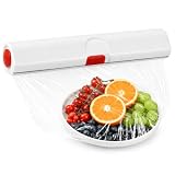 Emsa 508020 Folienschneider für Alu- oder Frischhaltefolie, Größe 33 cm, Rot/Weiß, Click & Cut