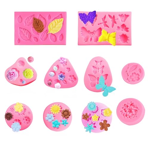 ZHUOJIE Stampo in silicone per pasta di zucchero, pasta di zucchero, cioccolato, strumenti da forno