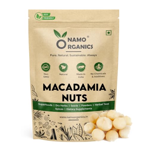 Image of Namo Organics - Macadamia Nuts - 200 GM | (Grade A ++ Nuts, Premium)