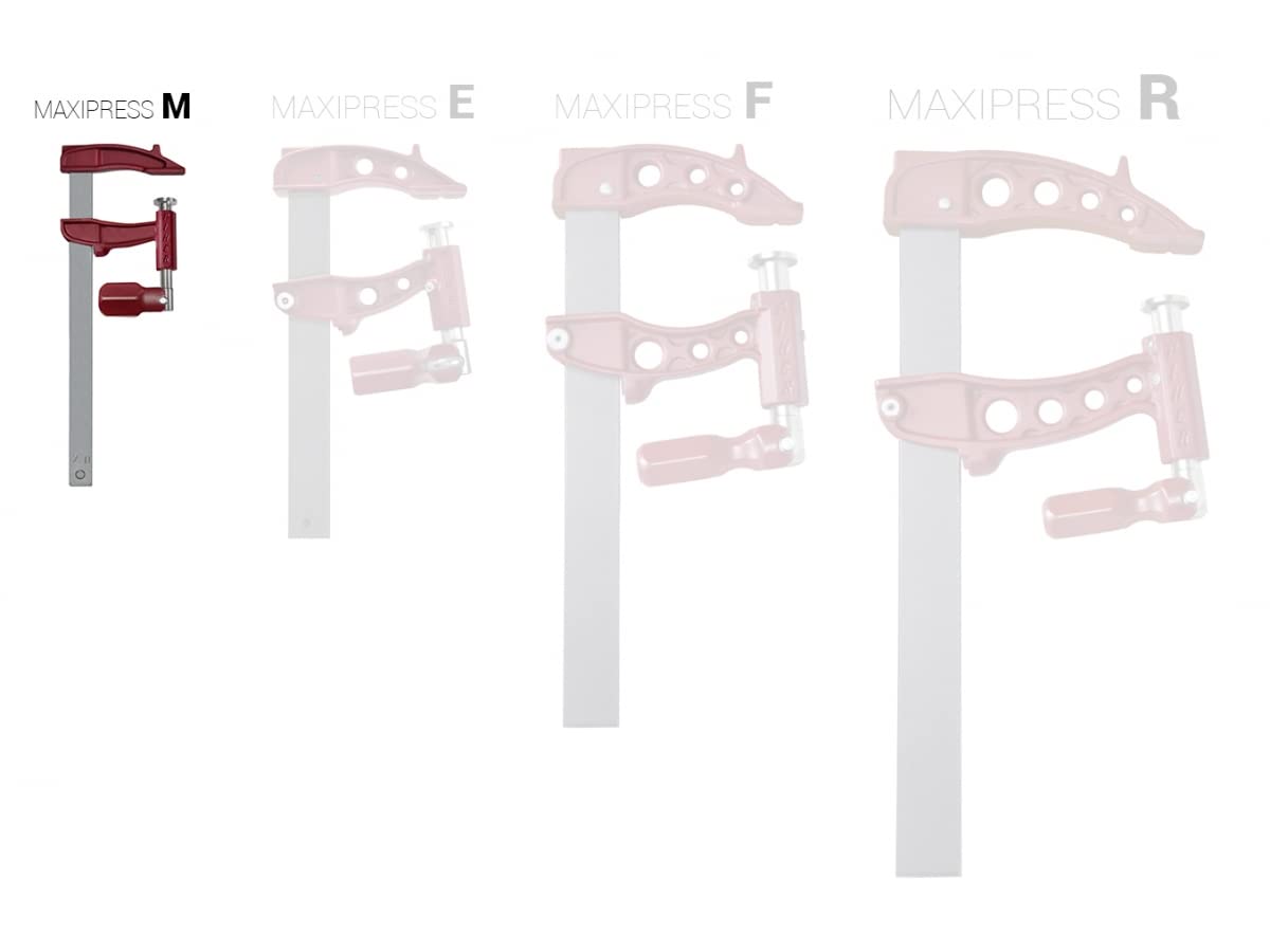 Piher Schraubzwinge Maxipress M | 2er Set | 1000kg Spannkraft | (30 cm)