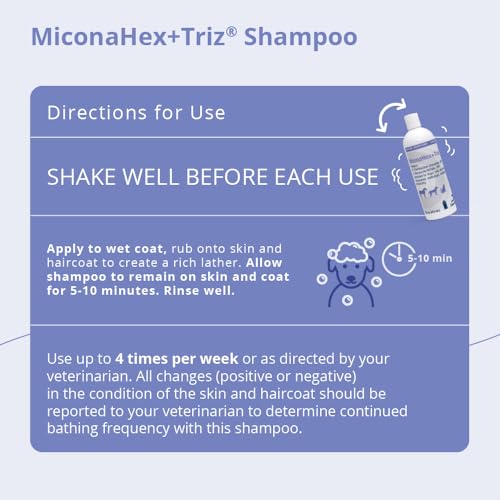 MiconaHex+Triz Shampoo for Dogs, Cats and Horses, 16 oz - Image 4