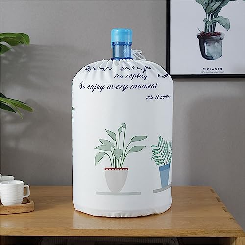 Highdi Dispensador De Agua Cubiertas De Barril Cubierta Antipolvo Cubiertas Elásticas para Enfriador De Agua Dispensador De Agua Reutilizable Cubierta De Cubo Protector (Orquídea Colgante)