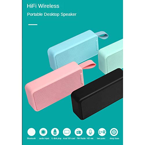 Baoblaze Mini Amplificador De Fidelidade Som Suporte Tf Cartão Tws Subwoofer Aux Usb Fm - Azul