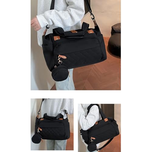 Sac à langer de voyage noir idéal pour le camping et la randonnée avec bébé