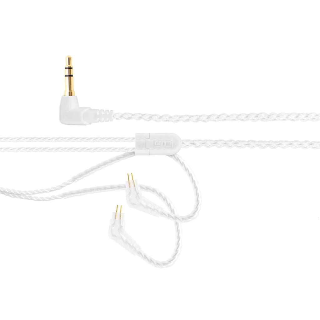 Conector de audio HiFi de 2 pines CTM con cable transparente para monitores intraurales 7
