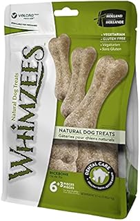 WHIMZEES Rice Bone, Natural and Grain Free Dog Dental Sticks, Dog Chews for Medium and Large Breeds, Size M/L, 9 count (Pack of 1)