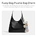 Runway Shearling Dog Bag Charm