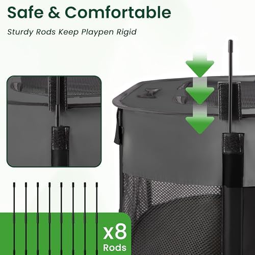 Love's cabin Pet Puppy Dog Playpen — bottom and base construction detail