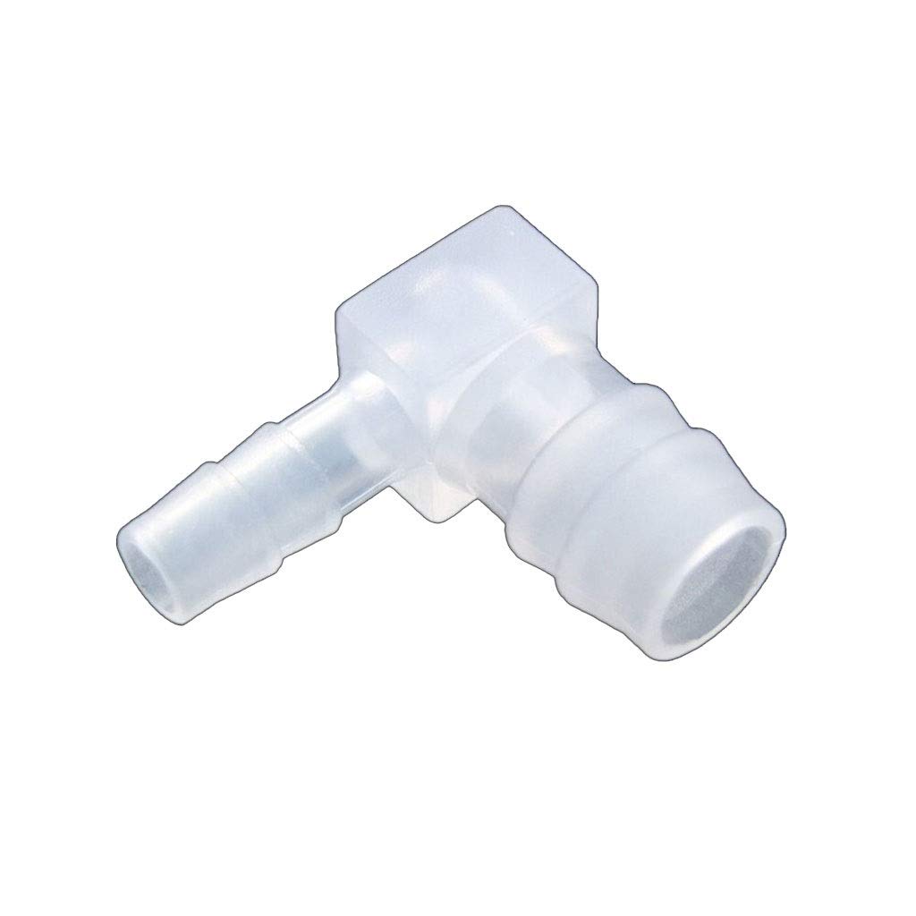 Samlng One Color 5Pcs Reusableplastic Pagoda Barbed Equal Elbow Hose Connector Pipe Fitting For Garden - 1.6/4/6/8/10/12Mm Sizes(6Mm 12Mm)