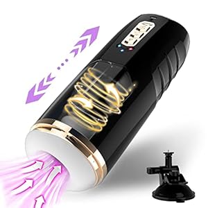 Elektrischer Masturbator Cup mit 7 Modi Teleskopfunktion und Rotierende Massagefunktion, Automatischer Masturbieren Cup Masturbatoren Realistischer 3D Vagina Pussy Penis Sexspielzeug für Männer