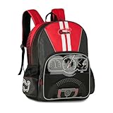 Mochila Escolar Infantil Fast Machine Bolsa Costas Meninos Carros FM25031
