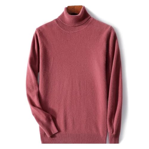 Men's Pullover Sweaters Loose Casual Large Size Warm Knitted High Collar Wool Sweater2