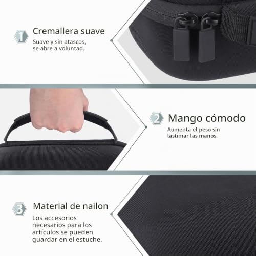 Funda para Audio Technica ATH-M50x y M40x co2CREA Caja Rígida de Viaje 5