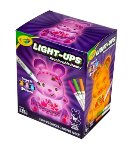 Crayola Light Up Toy Bunny, Reusable Coloring Toy, Spring Crafts & Decor, Bunny Toy for Kids, Ages 4+ - image 5