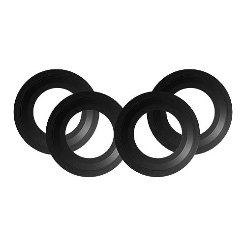 Soliseed 5/6 Inch Goof Rings for Recessed Lighting,Can Light Trim Ring Cover,Outer Diameter 8.62 inches, Inner Diameter 4.76 inches,Durable Plastic Design,Black,4 Pack