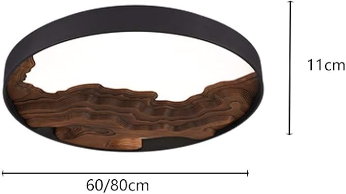 PEPDRO Innovatieve Chinese stijl woonkamer lamp eenvoudige kunst slaapkamer studie massief hout plafondlamp (kleur: A_80cm) photo 2