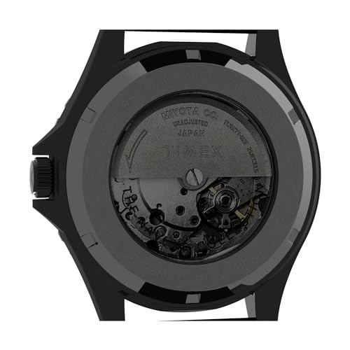 TIMEX Men Leather Analog Black Dial Watch-Tw2U99900, Band Color-Black - Image 4