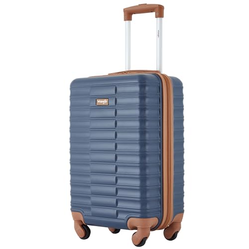 Image of Wrangler 22 inch Outrider Hardside Carry-On Luggage, Vintage Indigo