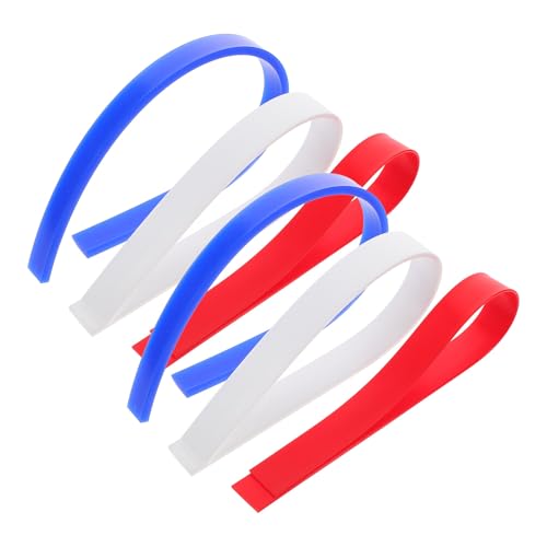 AMUSLESUR Juego de 6 Reglas de Silicona para Hornear Tiras Medidoras de Masa de 2, 4 y 6 Mm, Reutilizables y Versátiles para Pastelería y Cocina