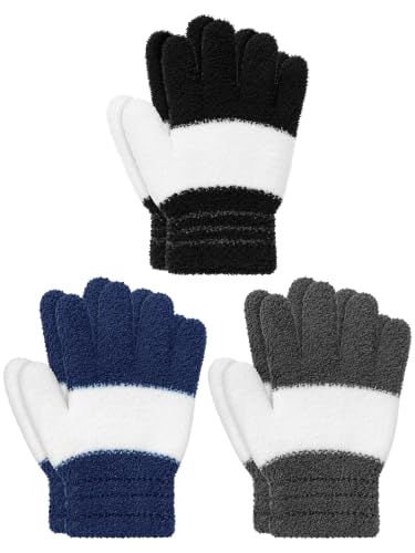Image of EBOOT 3 Pairs Winter Kids Gloves Warm