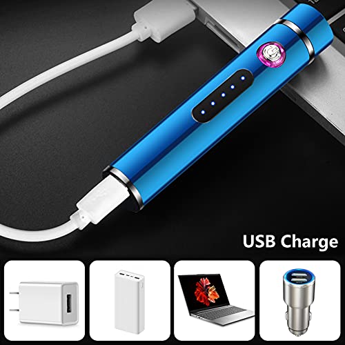 Punvot Elektro Lichtbogen Feuerzeug, Mini USB Feuerzeug mit Geschenkbox Feuerzeuge Plasma Feuerzeug Flammenlose… – Bild 6